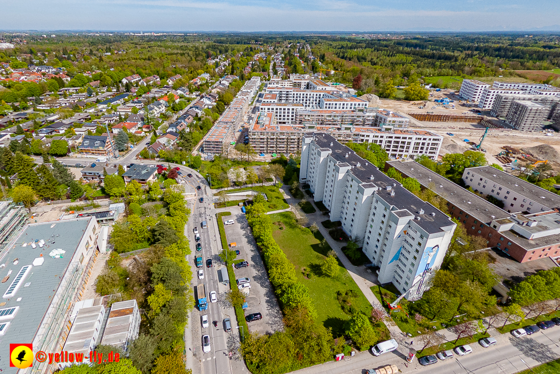 04.05.2023 - Luftbilder vom Alexisqaurtier und Pandion Verde in Neuperlach